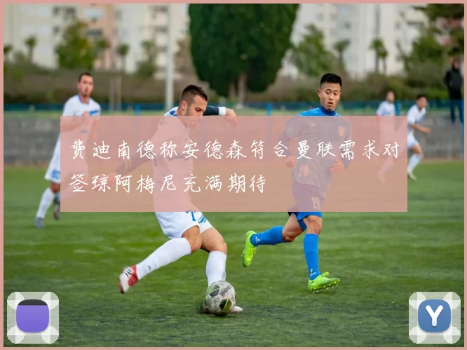 费迪南德称安德森符合曼联需求对签琼阿梅尼充满期待